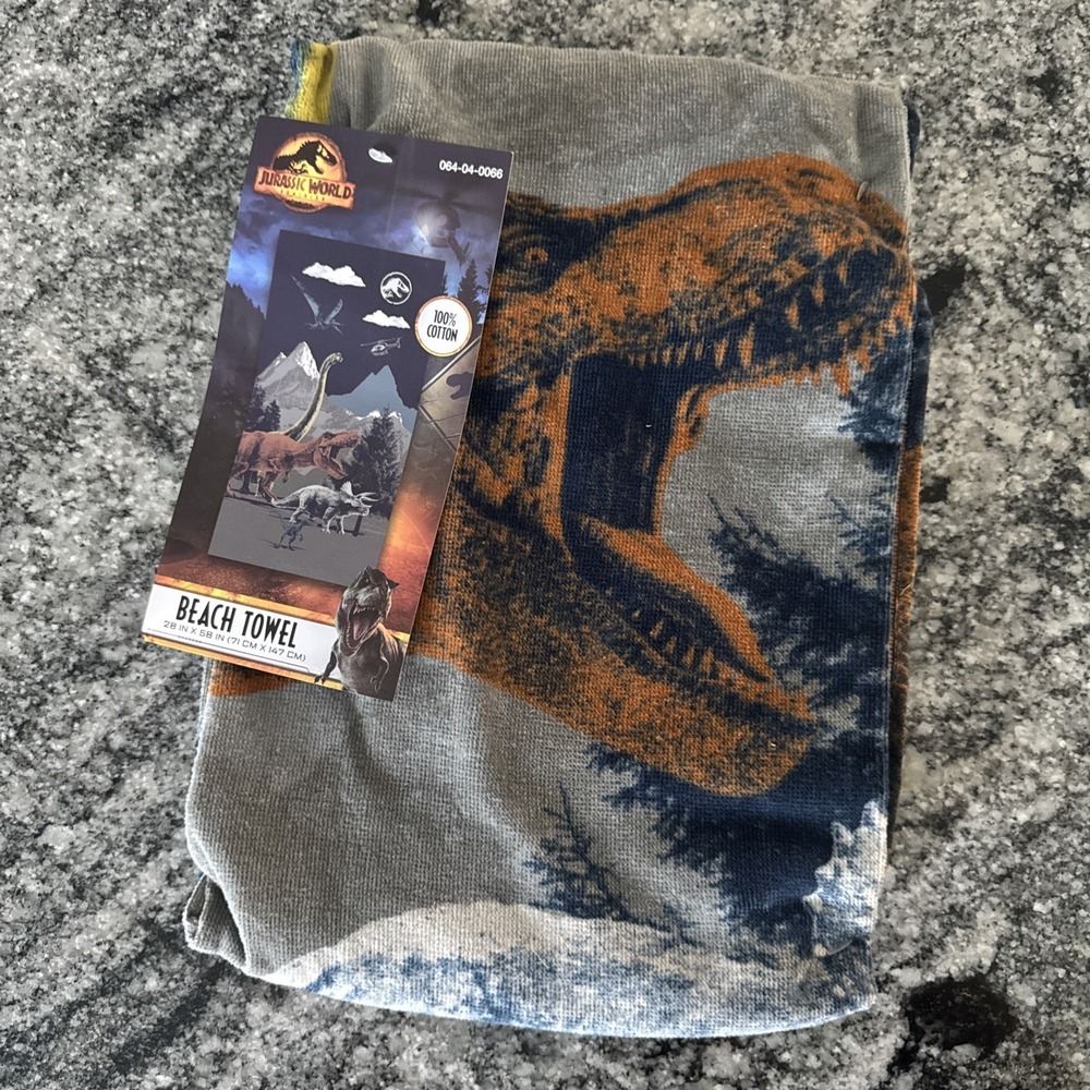 Jurassic World Park Dinosaur‎ 100% Cotton Soft & Cozy Beach Towel 28" x 58" G47